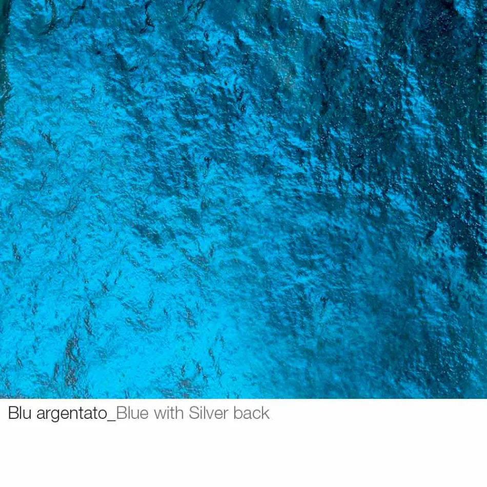 Stolik kawowy z kutego kryształu i metalu Made in Italy - Montebianco Viadurini