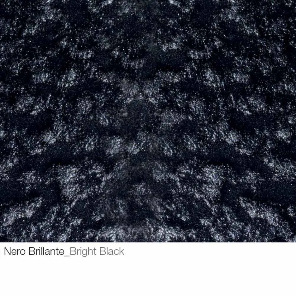 Stolik kawowy z kutego kryształu i metalu Made in Italy - Montebianco Viadurini