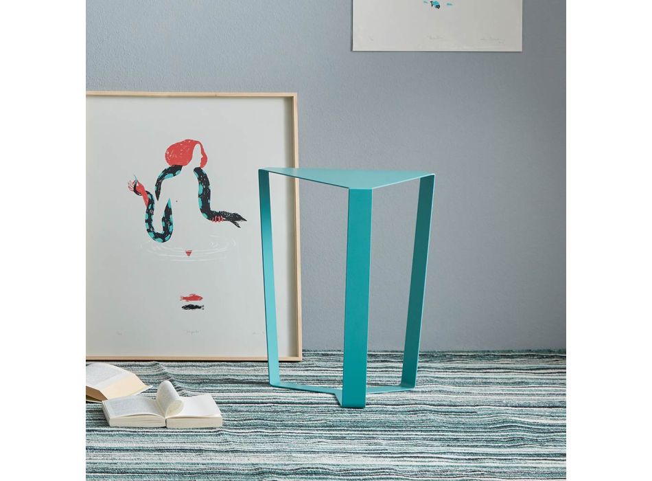 Made in Italy Design Kolorowy metalowy stolik kawowy - Yasmine Viadurini