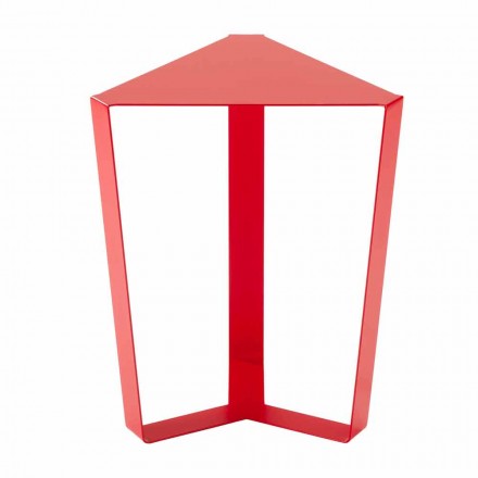 Stolik kawowy z kolorowego metalu o nowoczesnym włoskim designie - Yasmine Viadurini