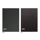 Nowoczesny stolik kawowy z drewna i metalu wykonany we Włoszech - Fabio Viadurini