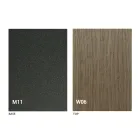 Nowoczesny stolik kawowy z drewna i metalu wykonany we Włoszech - Fabio Viadurini