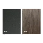 Nowoczesny stolik kawowy z drewna i metalu wykonany we Włoszech - Fabio Viadurini