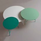 Kolorowy, nowoczesny okrągły stolik kawowy do salonu - Boogie Viadurini