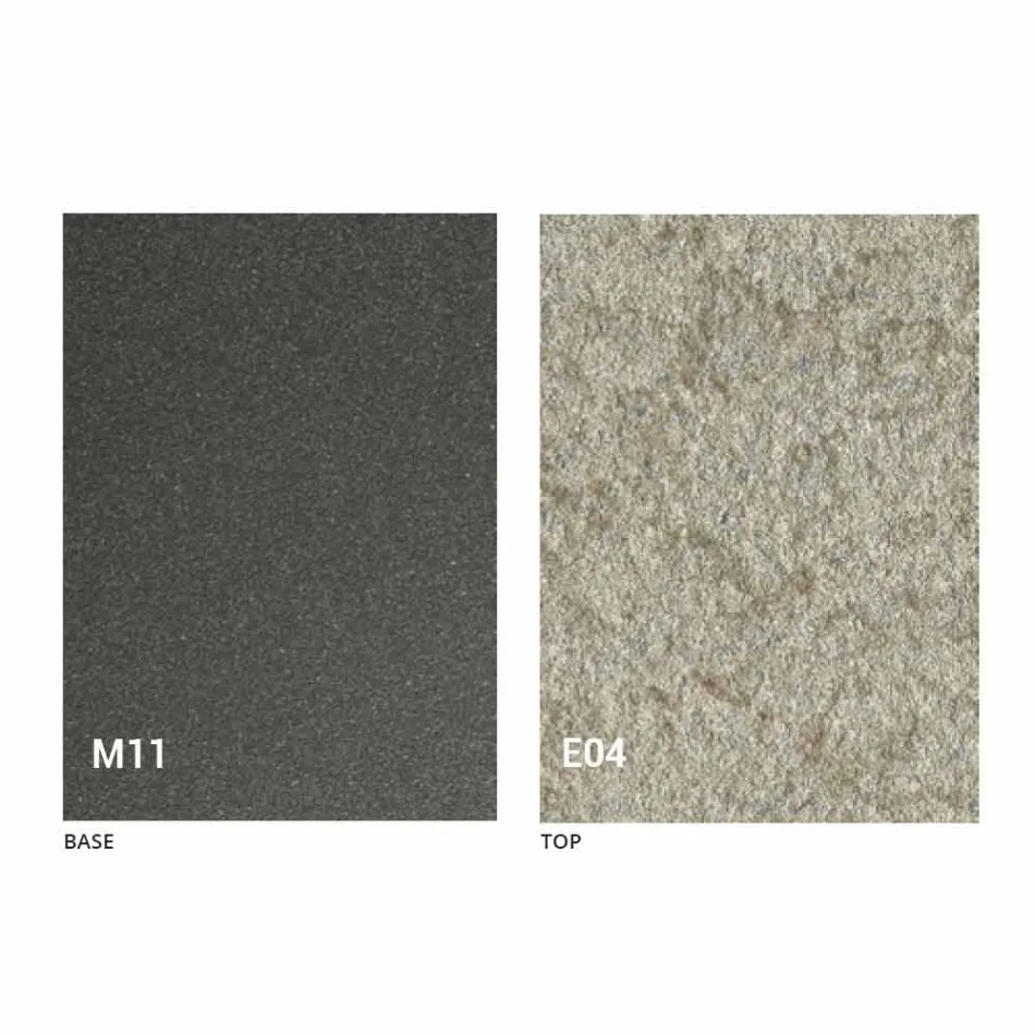 Rozkładany stolik kawowy z blatem z efektem zaprawy Made in Italy - Romantic Viadurini