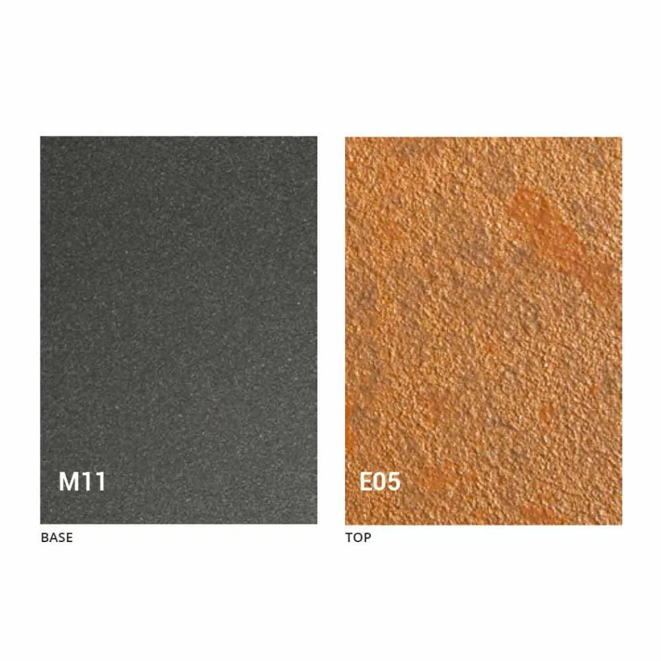 Rozkładany stolik kawowy z blatem z efektem zaprawy Made in Italy - Romantic Viadurini