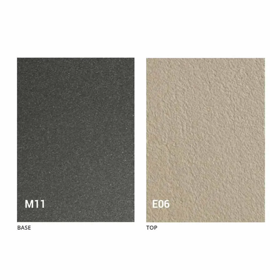 Rozkładany stolik kawowy z blatem z efektem zaprawy Made in Italy - Romantic Viadurini