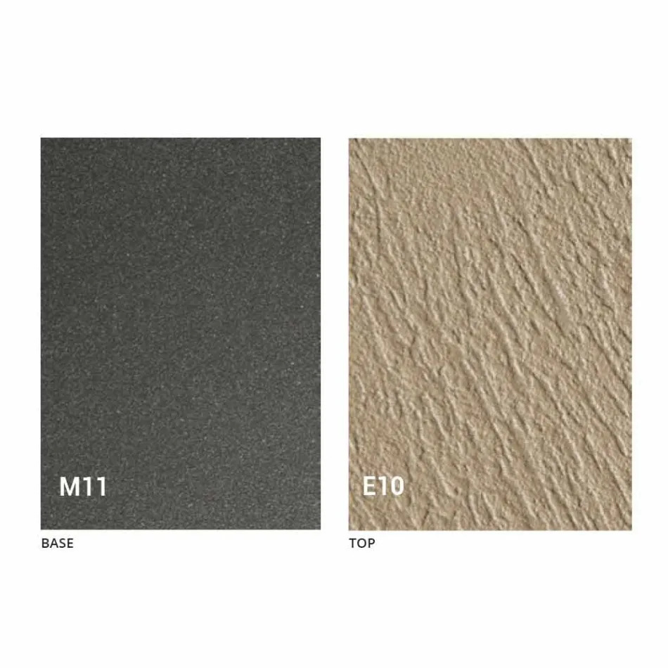 Rozkładany stolik kawowy z blatem z efektem zaprawy Made in Italy - Romantic Viadurini