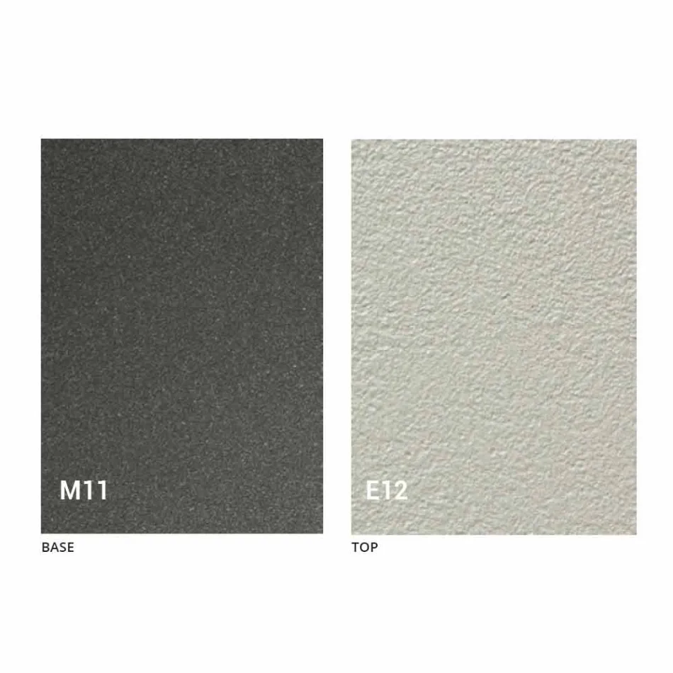 Rozkładany stolik kawowy z blatem z efektem zaprawy Made in Italy - Romantic Viadurini