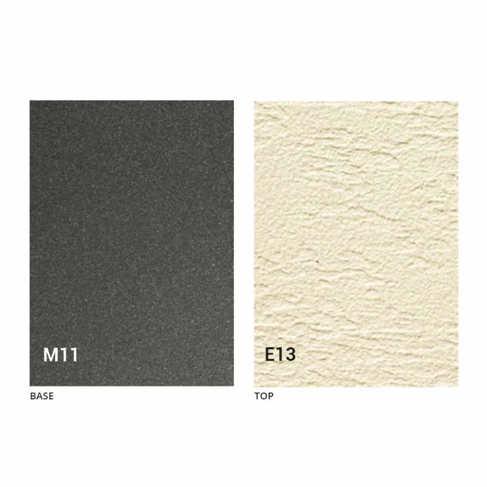 Rozkładany stolik kawowy z blatem z efektem zaprawy Made in Italy - Romantic Viadurini