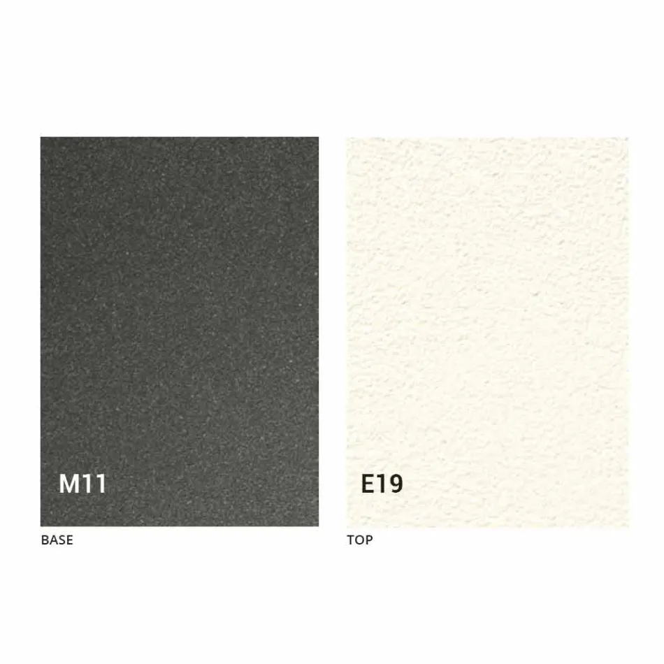 Rozkładany stolik kawowy z blatem z efektem zaprawy Made in Italy - Romantic Viadurini