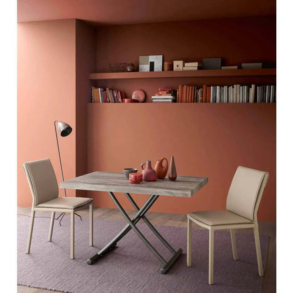 Stolik kawowy, który można przekształcić w stół kuchenny Made in Italy - Genio Viadurini