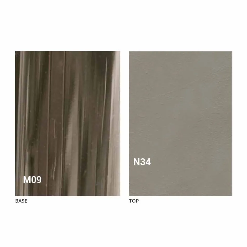 Nowoczesny rozkładany stolik kawowy z drewna i metalu Made in Italy - Gabri Viadurini