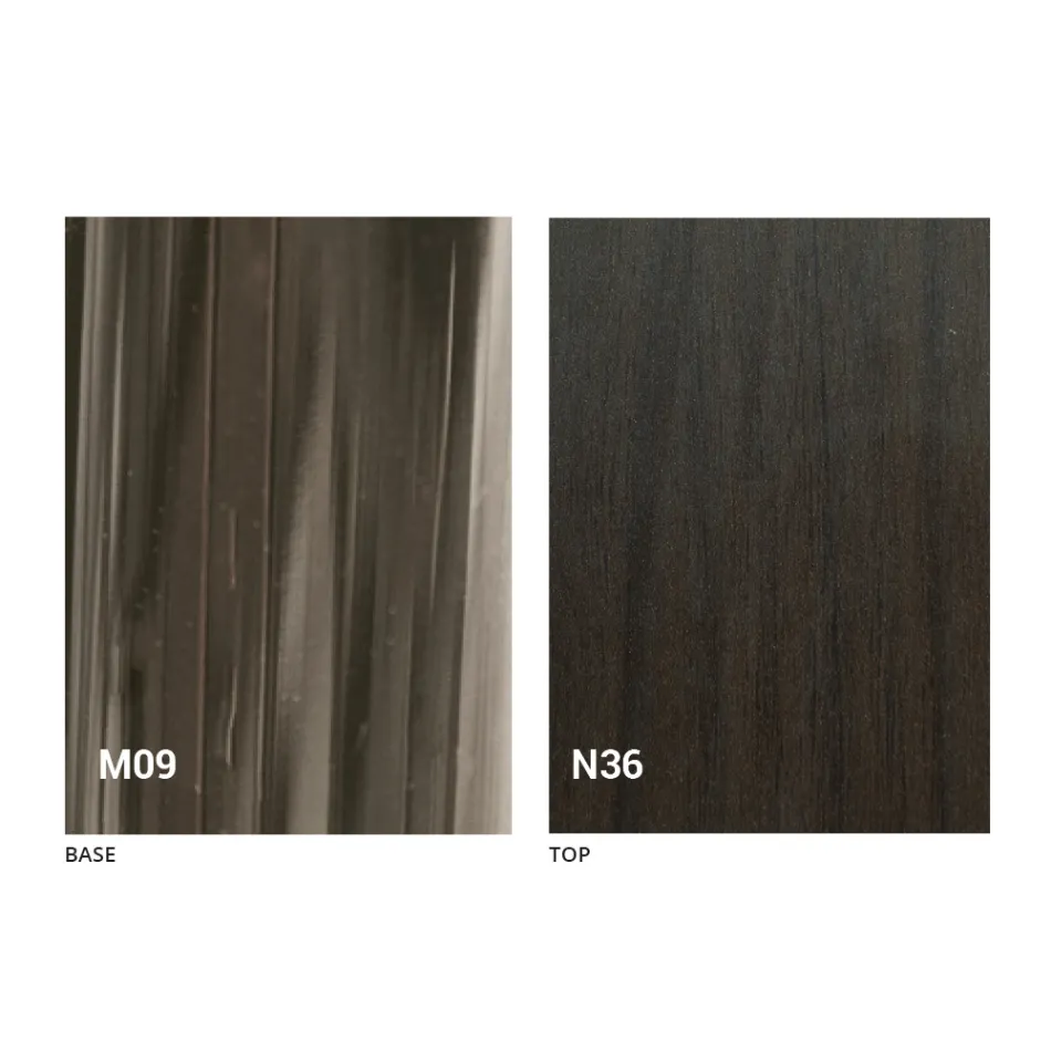 Nowoczesny stolik kawowy z drewna i metalu wykonany we Włoszech - Gabri Viadurini