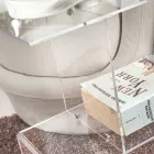 Stolik sofowy z przezroczystego lub przydymionego pleksiglasu Made in Italy - Janne Viadurini