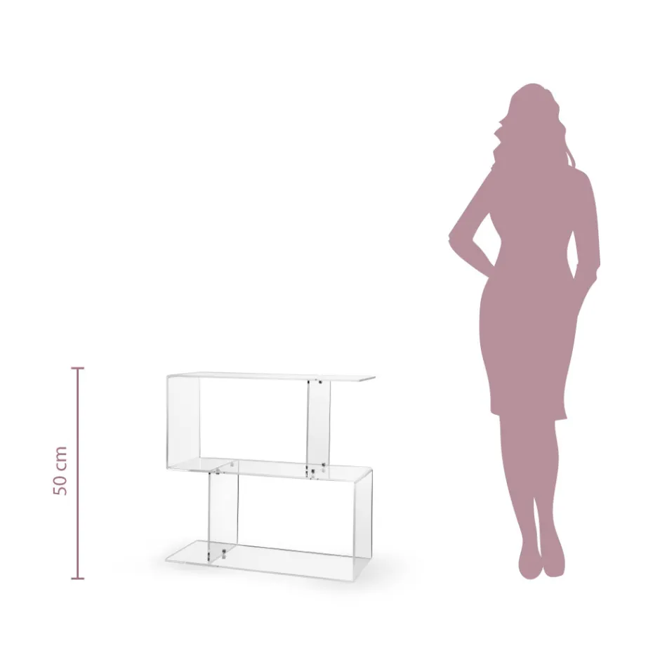 Stolik sofowy z przezroczystego lub przydymionego pleksiglasu Made in Italy - Janne Viadurini