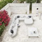 Stolik kawowy z aluminium i stali Made in Italy - Plinto by Varaschin Viadurini