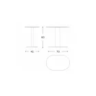 Stolik kawowy z aluminium i stali Made in Italy - Plinto by Varaschin Viadurini