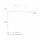 Stolik kawowy na zewnątrz z aluminium i kwadratowego czarnego laminatu - Suave firmy Vondom Viadurini