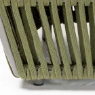 Stolik kawowy na zewnątrz z aluminium i tkaniny - Eugene Viadurini