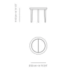 Stolik kawowy ogrodowy z drewna tekowego wyprodukowany we Włoszech - Briga Viadurini