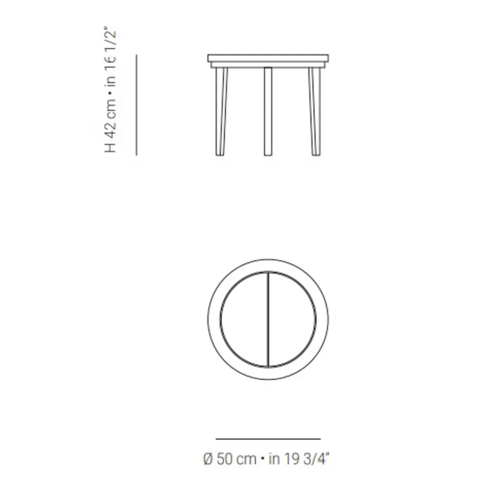 Stolik kawowy ogrodowy z drewna tekowego wyprodukowany we Włoszech - Briga Viadurini