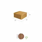 Tabeli na zewnątrz w całości wykonana z plecionki z polietylenu strony Mat Viadurini