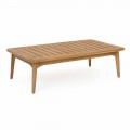 Homemotion Nowoczesny stół ogrodowy z drewna tekowego - Luanaedmea