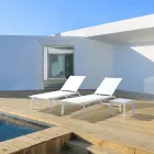 Kwadratowy stolik kawowy na zewnątrz z malowanego aluminium, 2 sztuki Homemotion - Marius Viadurini