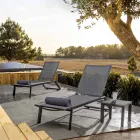 Kwadratowy stolik kawowy na zewnątrz z malowanego aluminium, 2 sztuki Homemotion - Marius Viadurini