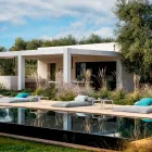 Kwadratowy stolik kawowy ogrodowy z aluminium i wysokiej jakości kamionki - Filomena Viadurini