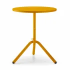 Okrągły zewnętrzny stół z blachy i blachy wyprodukowany we Włoszech - Alberic Viadurini