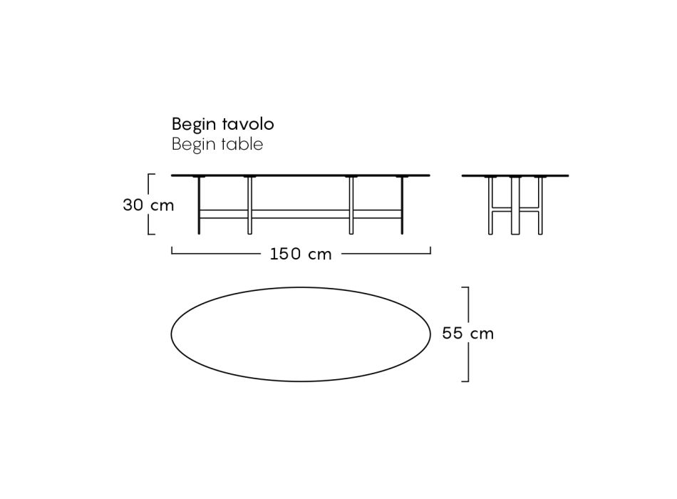 Stalowa konstrukcja stolika kawowego na zewnątrz Made in Italy - Zacznij od Myyour Viadurini