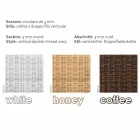 Coffee Garden 56x56 cm ręcznie tkany polietylen Czad Viadurini