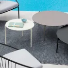 Stolik ogrodowy ze stali o różnych rozmiarach Made in Italy - Sansa Viadurini