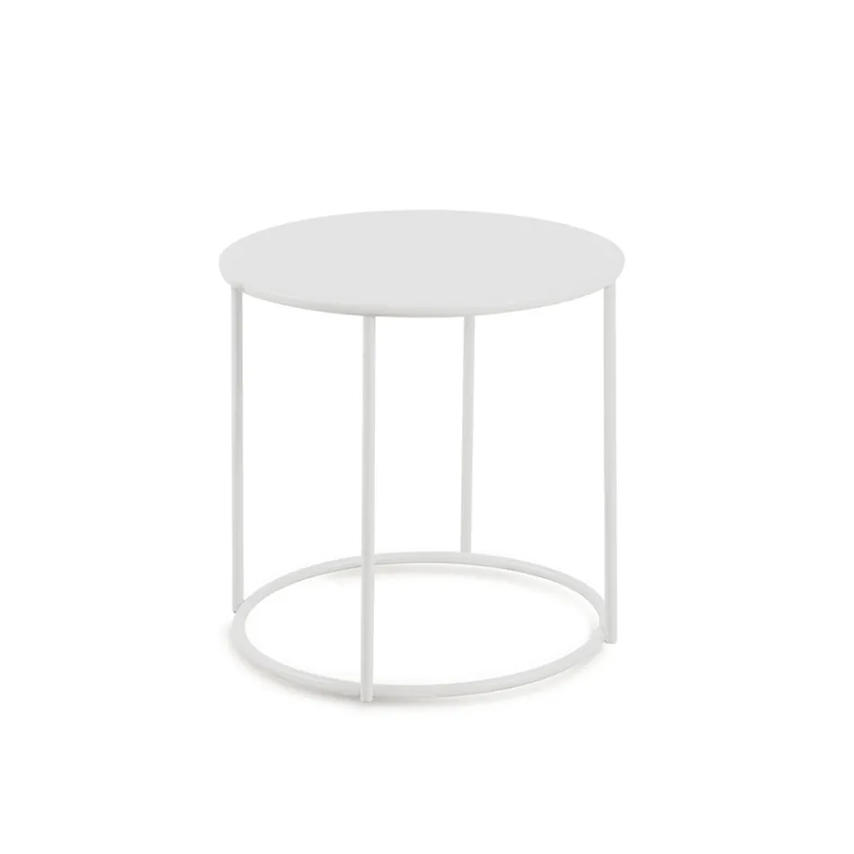 Stolik ogrodowy ze stali ocynkowanej o różnych rozmiarach Made in Italy - Brienne Viadurini