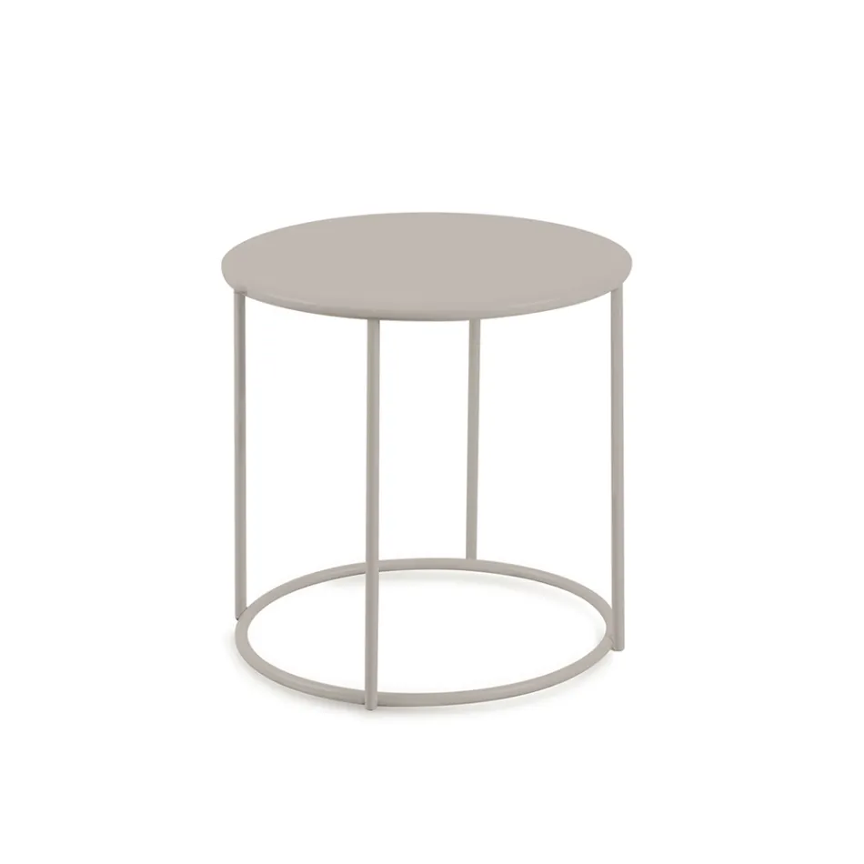 Stolik ogrodowy ze stali ocynkowanej o różnych rozmiarach Made in Italy - Brienne Viadurini