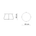 Stolik ogrodowy ze stali ocynkowanej Made in Italy - Brienne Viadurini