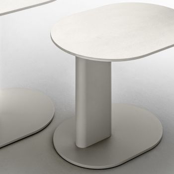 Aluminiowy stolik kawowy ogrodowy Made in Italy - Plinto by Varaschin