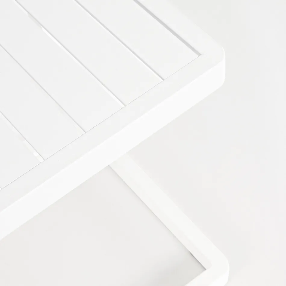 Stolik kawowy ogrodowy z malowanego aluminium, Homemotion, 2 sztuki - Rodric Viadurini