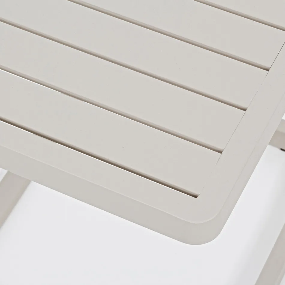 Stolik kawowy ogrodowy z malowanego aluminium, Homemotion, 2 sztuki - Rodric Viadurini