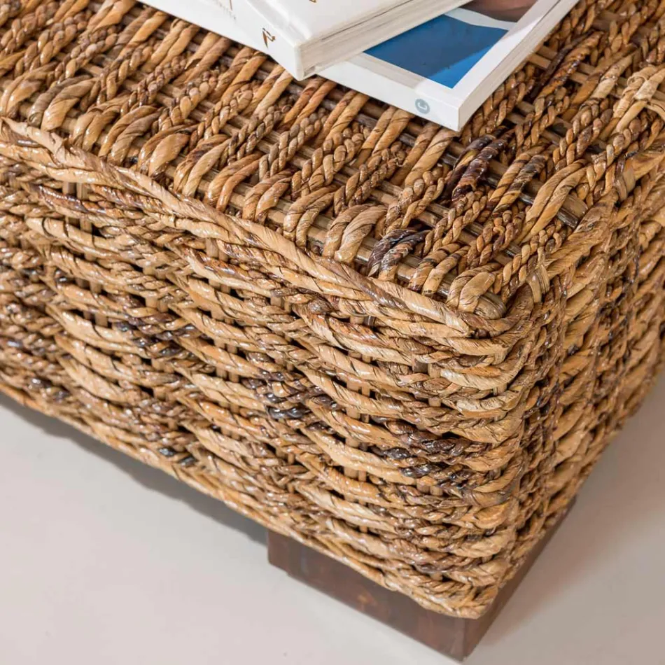 Stolik ogrodowy z naturalnego włókna Abaca - Lagertha Viadurini