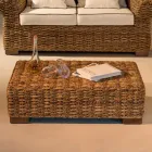 Stolik ogrodowy z naturalnego włókna Abaca - Lagertha Viadurini