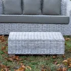 Stolik ogrodowy z naturalnego włókna firmy Kubù - Isildur Viadurini