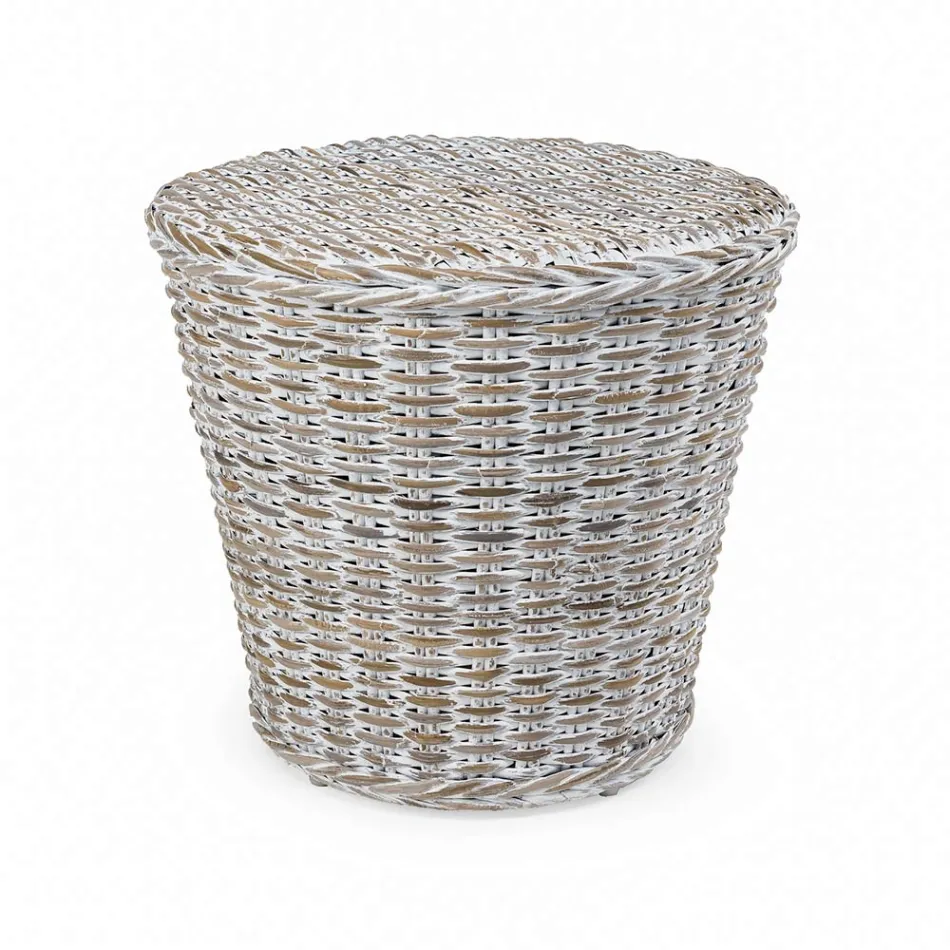 Stolik ogrodowy z naturalnego włókna firmy Kubù - Yokai Viadurini