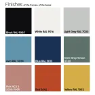 Stolik kawowy ogrodowy z Hpl i malowanego metalu Made in Italy - Guerrino Viadurini