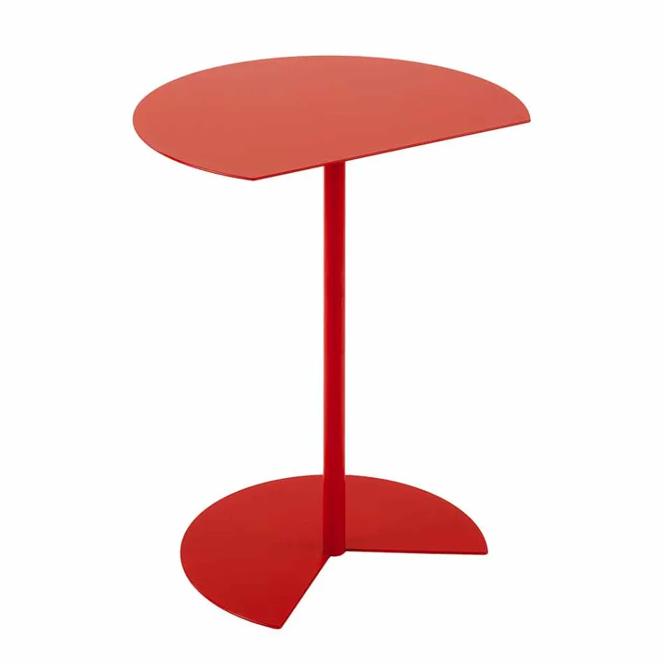 Nowoczesny, kolorowy stolik ogrodowy z metalu w 3 rozmiarach - Cettina Viadurini