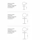 Nowoczesny, kolorowy stolik ogrodowy z metalu w 3 rozmiarach - Cettina Viadurini