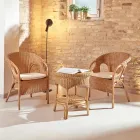 Stolik ogrodowy z miodowej wikliny - Nathaniel Viadurini