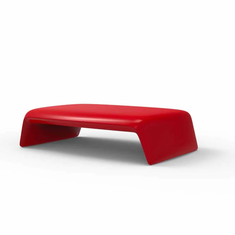 Blow by Vondom polietylenowy stół ogrodowy, nowoczesny design Viadurini
